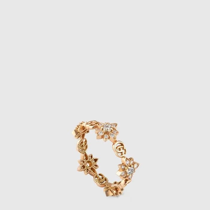 구찌 여성 플로라 다이아몬드 링 - Gucci Womens Flora Diamond Ring - acc10957x - 1