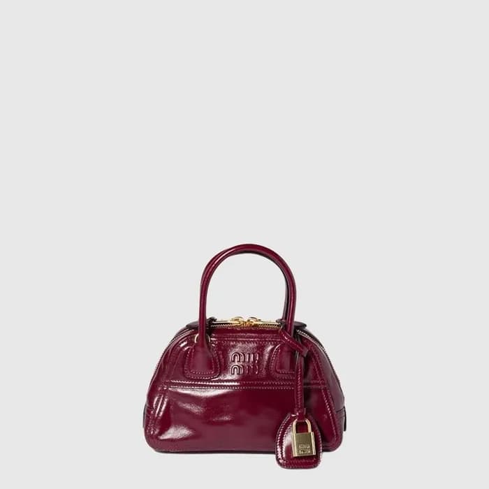 미우미우 여성 비방 가죽 미니 백 - Miumiu Womens Vivant Leather Mini Bag - mib17355x - 1