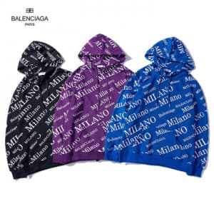 BALENCIAGA 2018 LOGO COTTEN HOOD TEE - 발렌시아가 로고 코튼… - 1