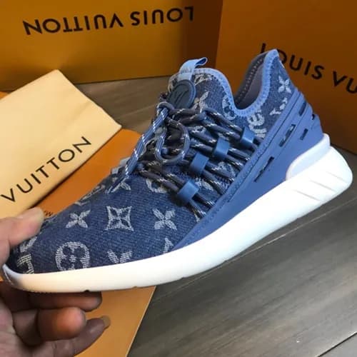 Louis vuitton2018 Mens Leather Running Shoes/Sneak… - 1