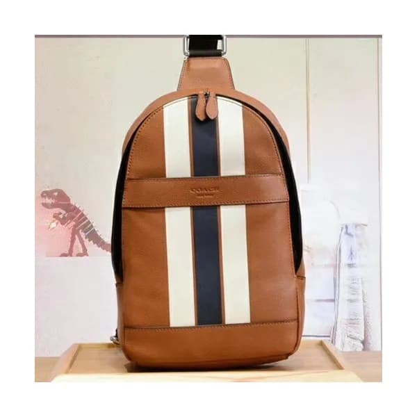 Coach Leather Hip Sack ,20cm - 코치 남여공용 레더 힙색 , COA… - 1