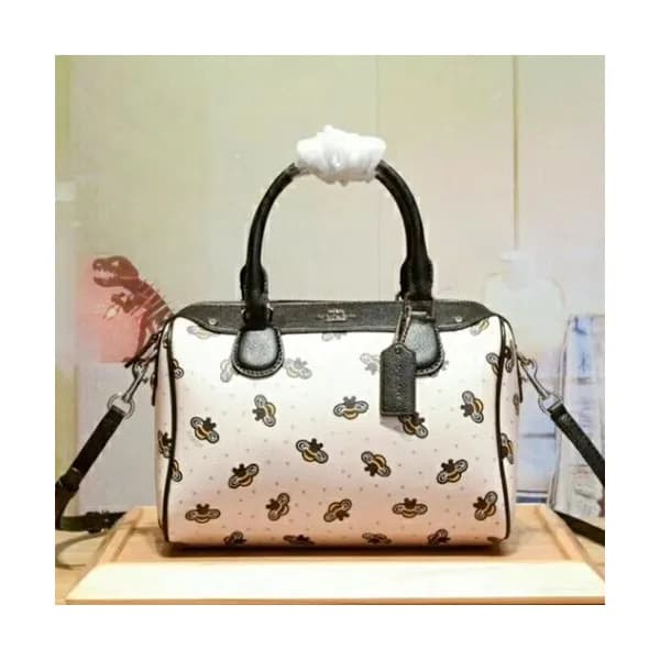 Coach Leather Tote Shoulder Bag,23cm - 코치 레더 토트 숄더… - 1