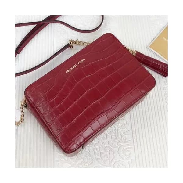 Michael Kors Leather Ginny Tassel Shoulder Bag, 22… - 1