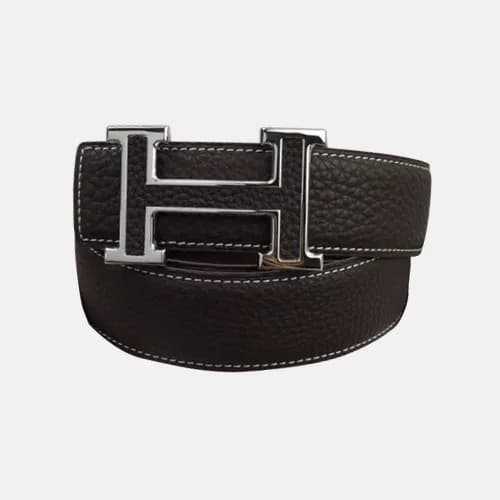 Hermes 2019 Mens Business Initial Logo Leather Bel… - 1