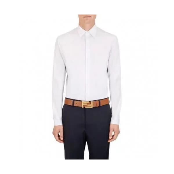 Fendi 2019 Mens Baguette Double "F" Antique Buckle… - 1