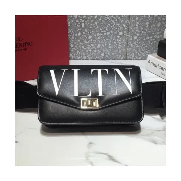 Valentino 2019 Leather Belt Bag Shoudler Bag,20CM … - 1