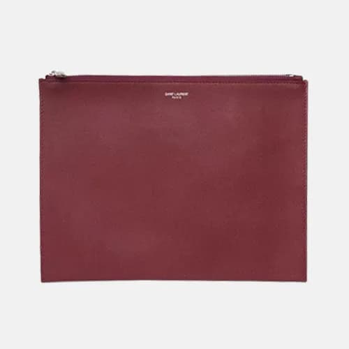 Saint Laurent 2019 Leather Clutch Bag , 30cm - 입생로… - 1
