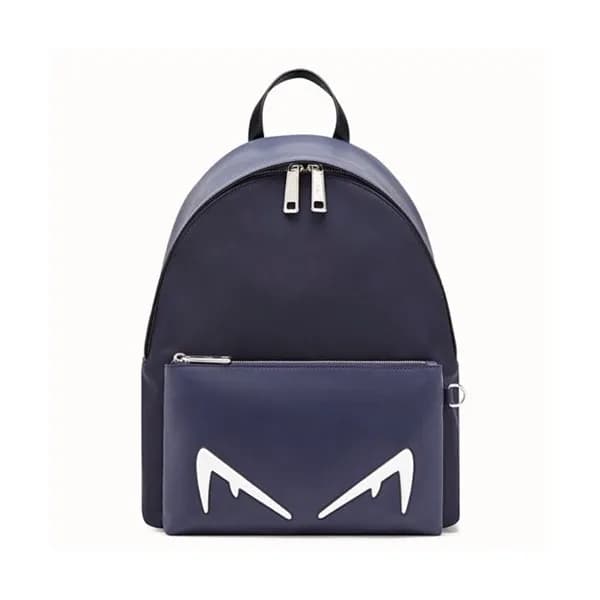 Fendi 2019 Nylon & Leather Back Pack ,38CM - 펜디 20… - 1