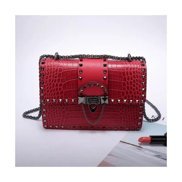 Valentino 2019 Leather Shoudler Cross Bag,21CM - … - 1
