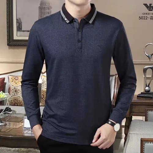 Armani 2019 Mens Cotton T-shirt - 알마니 2019 남성 코튼 긴… - 1