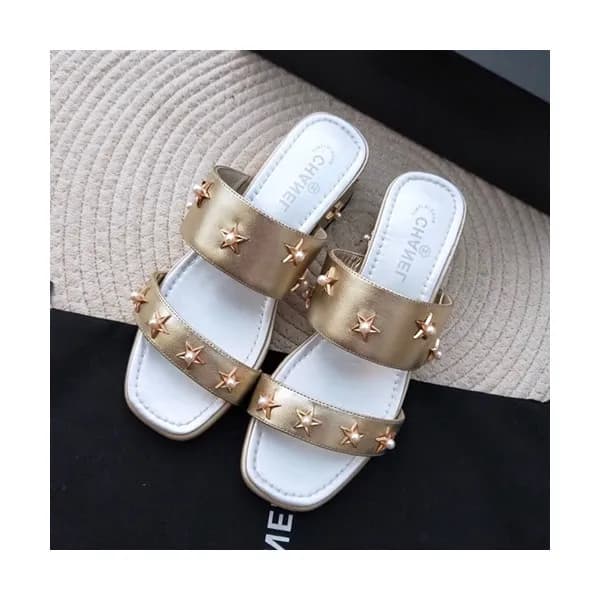 Chanel 2019 Ladies Leather Slipper - 샤넬 2019 여성용 레… - 1