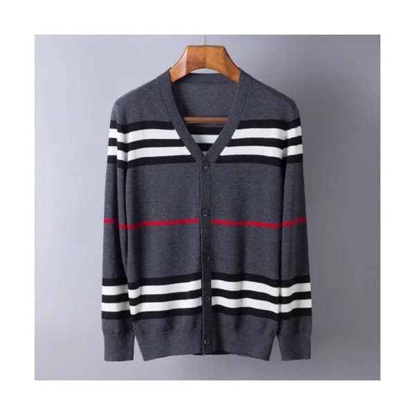 Burberry 2019 Mens Retro Logo V-neck Cardigan - 버버… - 1