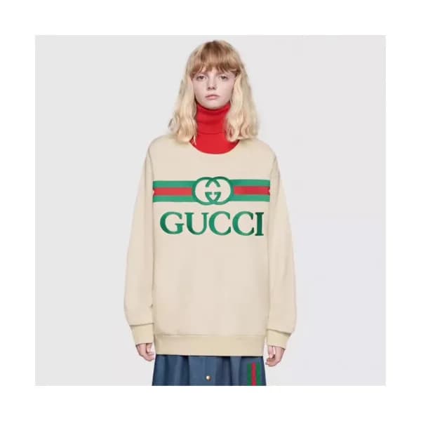 Gucci 2019 Mm/Wm Logo Cotton Man-to-man - 구찌 남자 로고… - 1