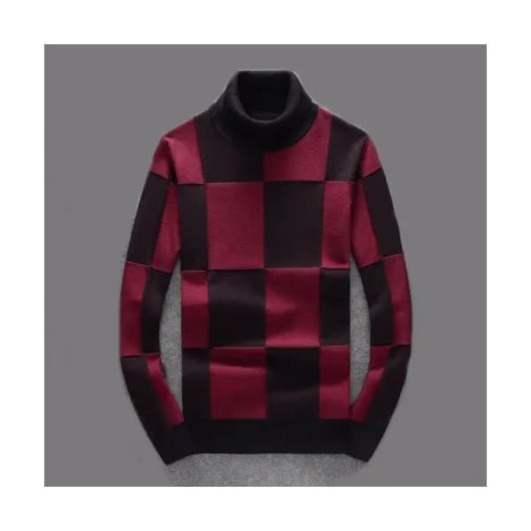 Burberry 2019 Mens Retro Logo Turtle-neck Sweater … - 1