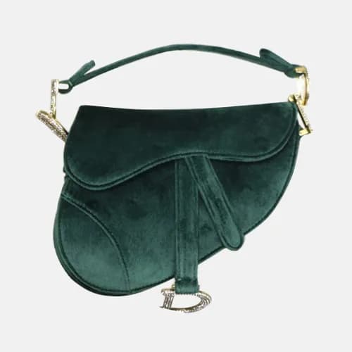 Dior 2019 Saddle Velvet Shoulder Bag,19.5CM - 디올 2… - 1