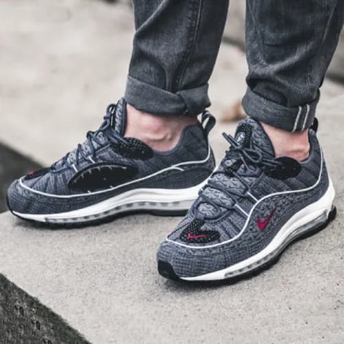 Nike 2019 Air Max OG 98 Gray Cushion Running Shoes… - 1