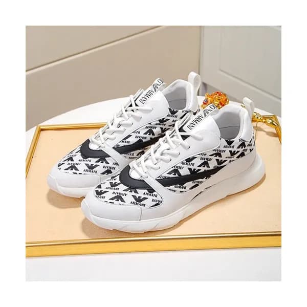 Armani 2020 Mens Leather Sneakers - 알마니 2020 남성용 … - 1