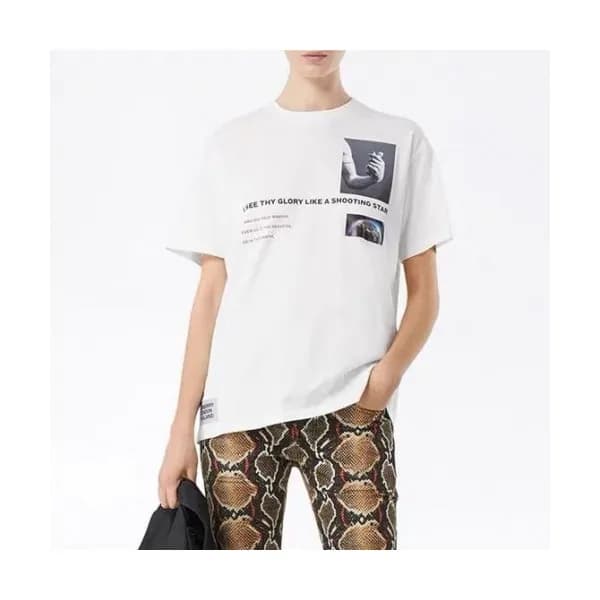 [버버리]Burberry 2020 Mm/Wm Logo Crew-neck Cotton Sho… - 1