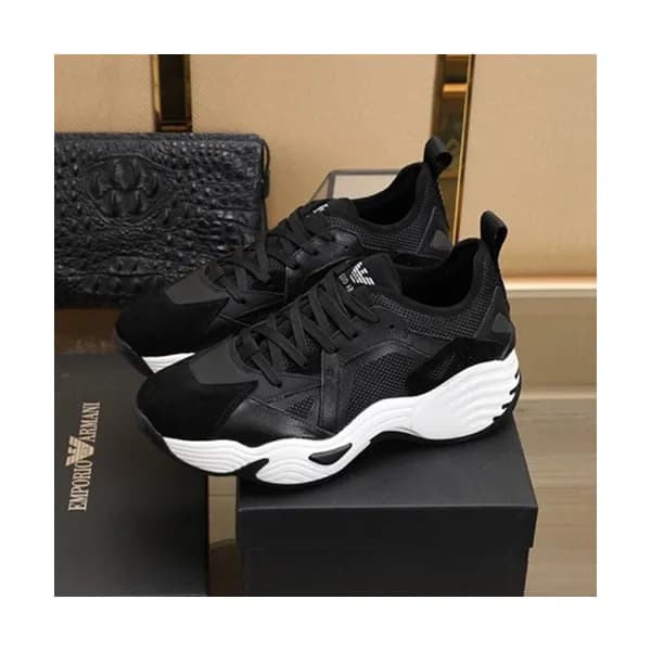Armani 2020 Mens Leather Sneakers - 알마니 2020 남성용 … - 1