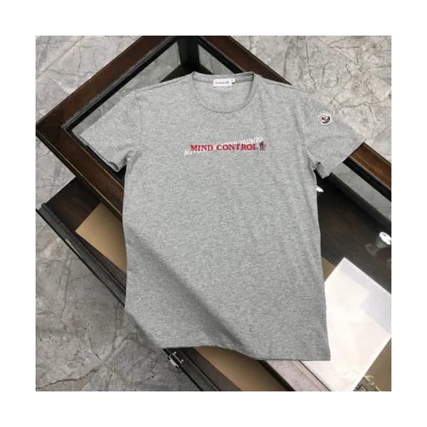[매장판]Moncler 2020 Mens Logo Silket Crew-neck Short… - 1