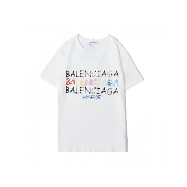 [발렌시아가]Balenciaga 2020 Mm/Wm Logo Cotton Short Sle… - 1