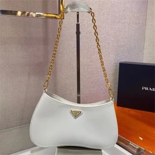 [프라다]Prada 2021 Women's Leather Hobo Shoulder … - 1