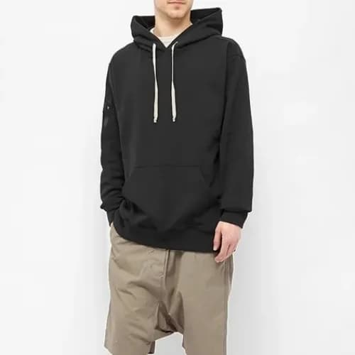 Rick Owens Mens Logo Cotton Zip-up Hooded - 릭오웬스 남… - 1