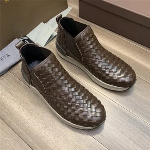 Bottega Veneta 2020 Men's Leather Sneakers - 보… - 1