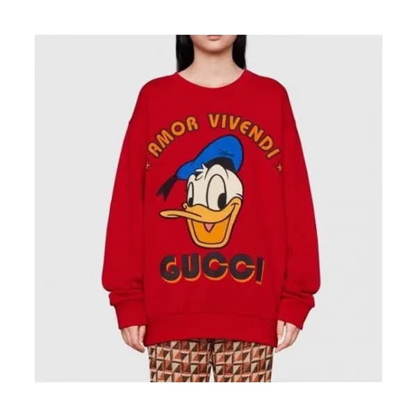 [구찌]Gucci 2021 Womens Logo Crew-neck Cotton Tshirt… - 1