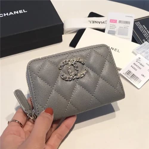 Chanel 2021 Women's Leather Coin purse/Card pu… - 1
