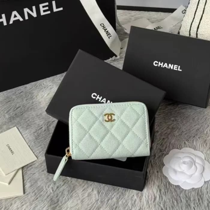 Chanel Womens Leather Coin purse/Card purse,11.5cm… - 1