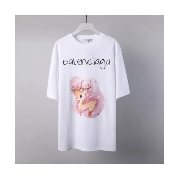 [발렌시아가]Balenciaga 2021 Mm/Wm Logo Cotton Short Sle… - 1