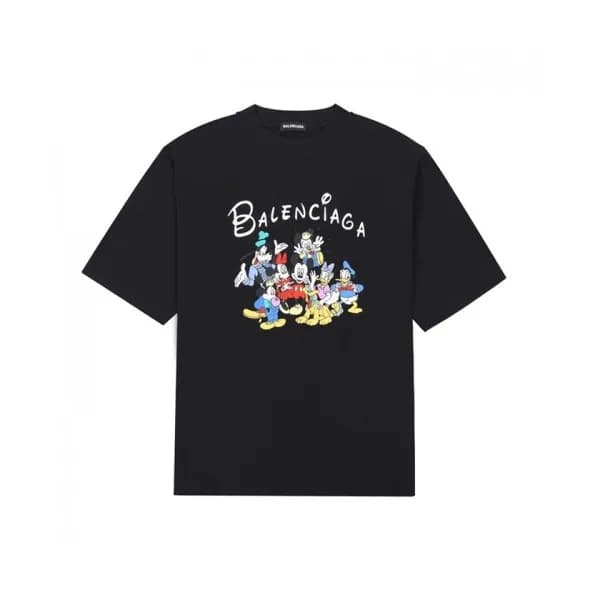 Balenciaga 2021 Mm/Wm Logo Cotton Short Sleeved Ts… - 1