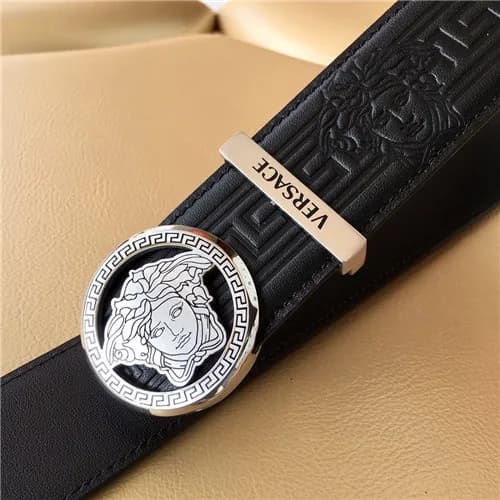 Versace 2021 Men's Leather Belt,3.8cm,VERBT008… - 1