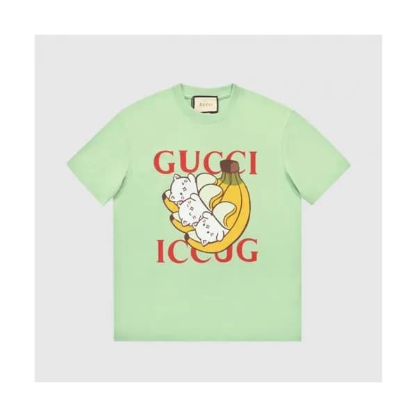 Gucci Mm/Wm Logo Short Sleeved Tshirts Mint - 구찌 … - 1