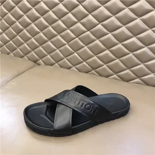 Louis Vuitton 2021 Men's Leather Slipper,LOUS2… - 1