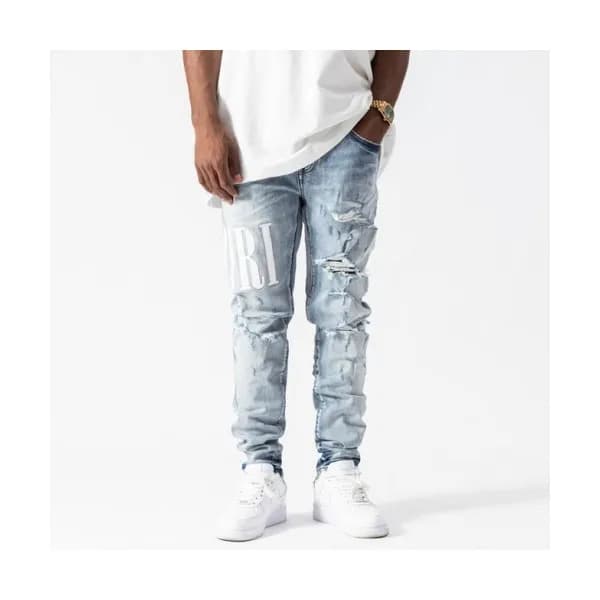 Amiri Mens Trendy Denim Pants Blue - 아미리 2021 남성 … - 1