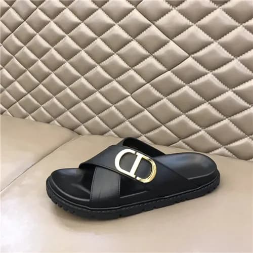 Dior 2021 Men's Leather Slipper,DIOS0416 - 디올 … - 1
