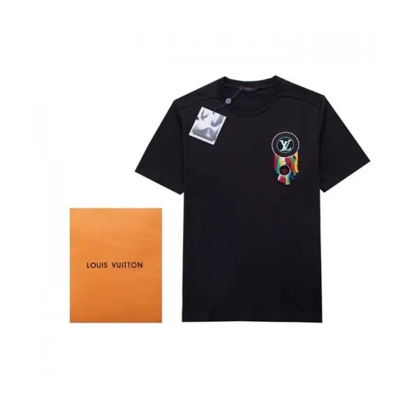 Louis vuitton Mm/Wm Logo Short Sleeved Tshirts Bl… - 1