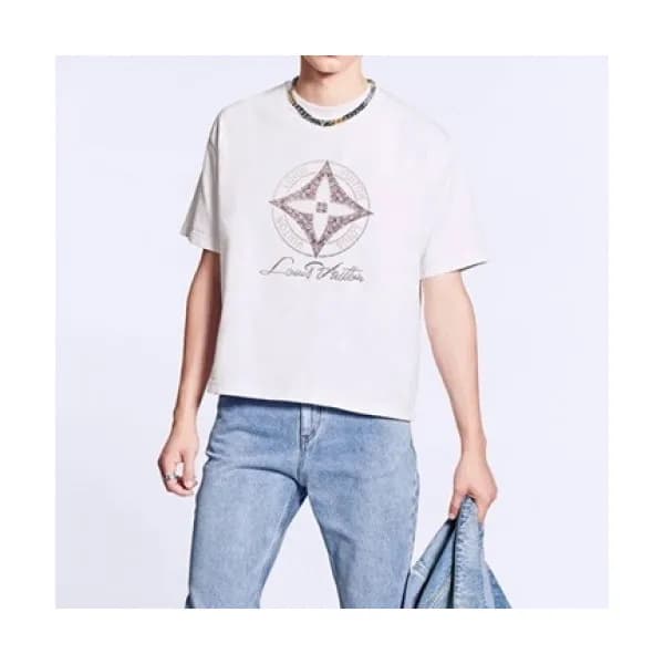 Louis vuitton Mm/Wm Logo Short Sleeved Tshirts Wh… - 1