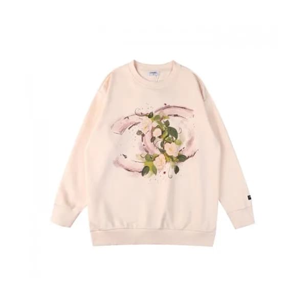 Chanel Womens Crew-neck Logo Cotton Tshirts Ivory… - 1