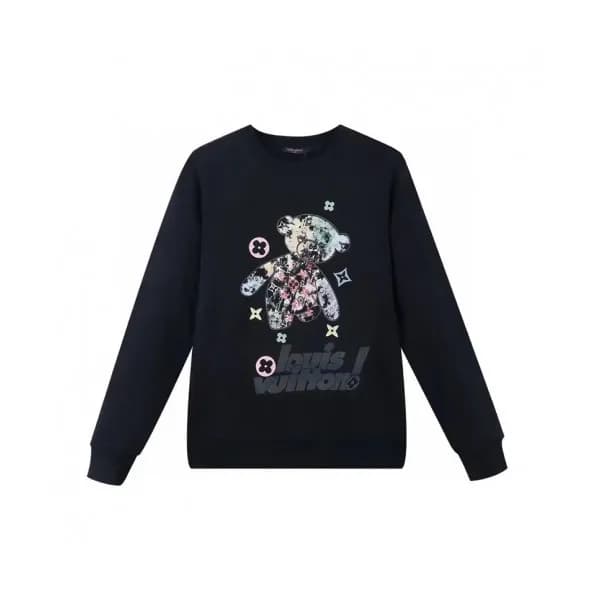 Louis vuitton Mm/Wm Casual Cotton Tshirts Black -… - 1