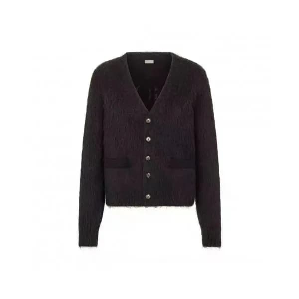 Dior Mens Retro Logo Cardigan Black - 디올 2021 남성 … - 1