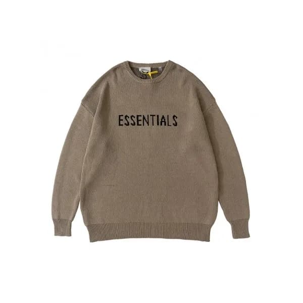 Fear of god Unisex Minimal wool Sweaters Camel - … - 1