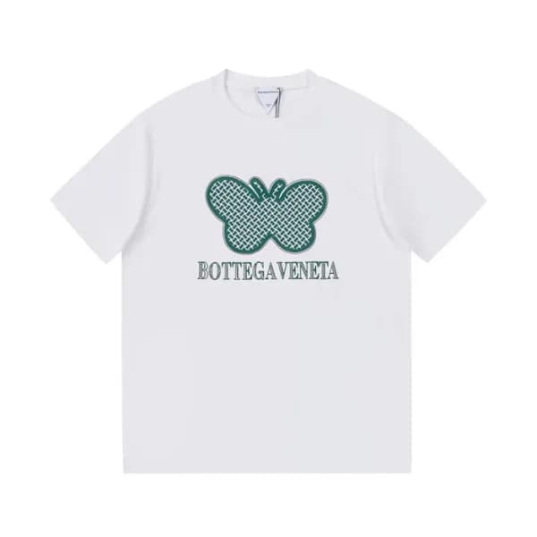 보테가 남성 크루넥 화이트 반팔티 - Mens White Tshirts - bot0266x - 1