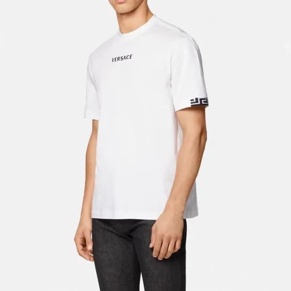 베르사체 남성 화이트 크루넥 반팔티 - Mens White Tshirts - ver0896… - 1