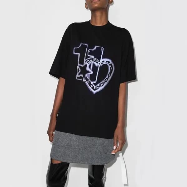웰던 여성 블랙 크루넥 반팔티 - Womens Black Tshirts - wel0061x - 1