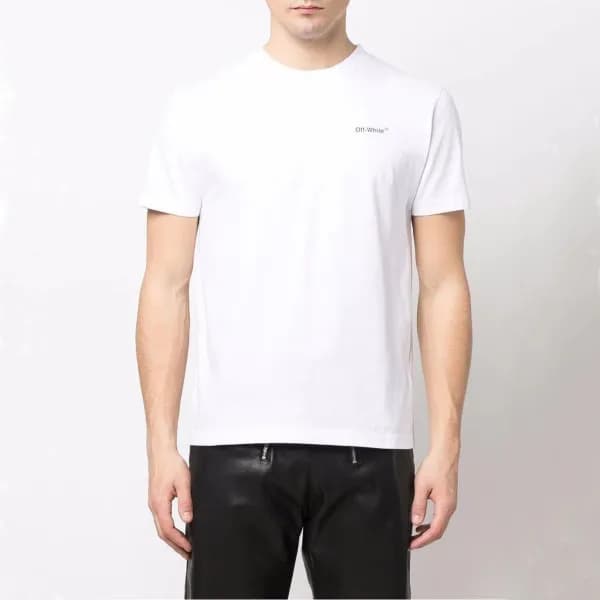 오프화이트 남성 모던 화이트 반팔티 - Mens White Tshirts - off0826… - 1