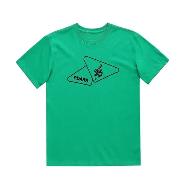 프라다 남성 크루넥 그린 반팔티 - Mens Green Tshirts - Pra02697x - 1