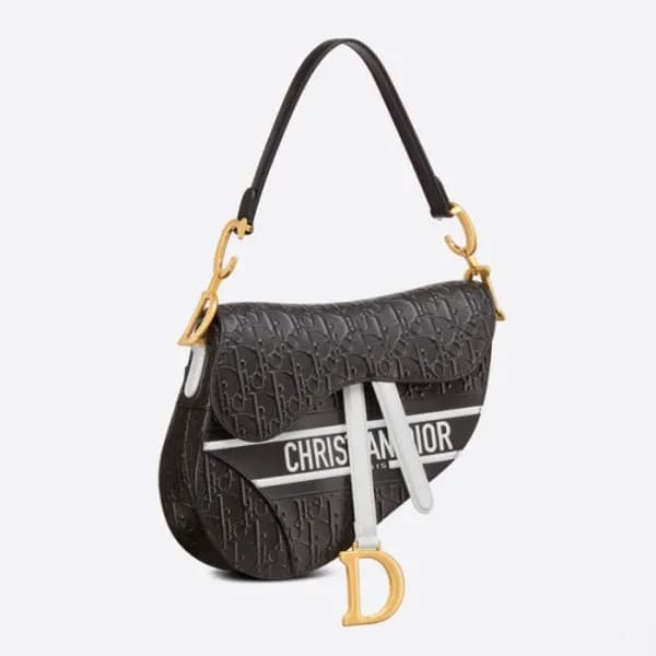 디올 여성 블랙 새들백 - Womens Black Saddle Bag - dio01916x - 1